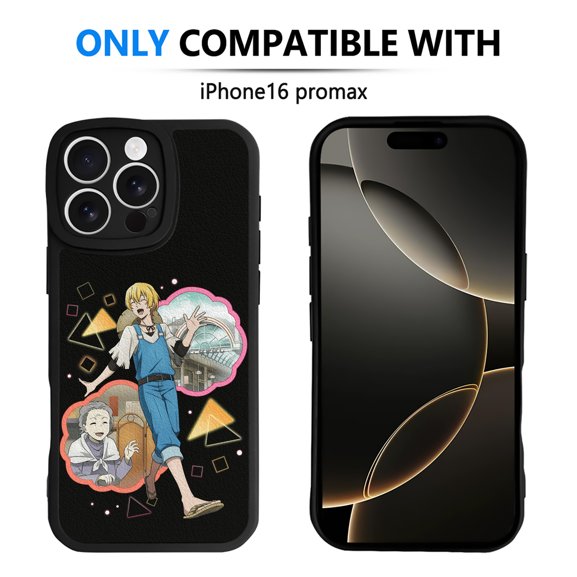 （画像用） 文豪ストレイドッグス Bungo Stray Dogs 【iPhone 16シリーズ対応】シリコンスマホケース（レザー調） 材質：シリコン